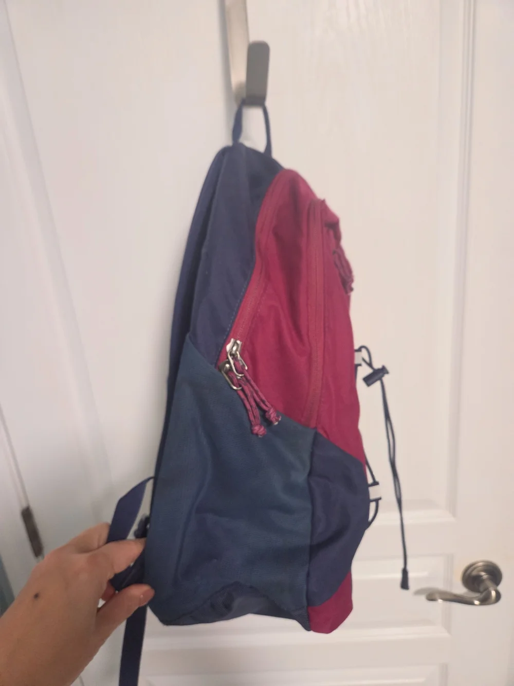 Columbia Northport II Backpack Laptop Navy Burgundy Daypack Travel Hiking School